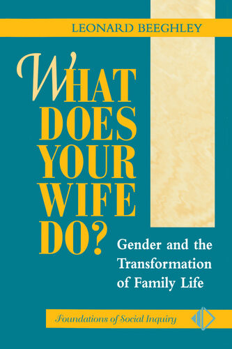 What Does Your Wife Do Gender And The Transformation Of Family Life Leonard Beeghley