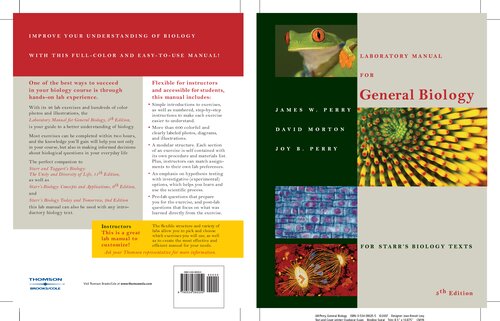 Laboratory Manual For General Biology 5th Edition James W Perry
