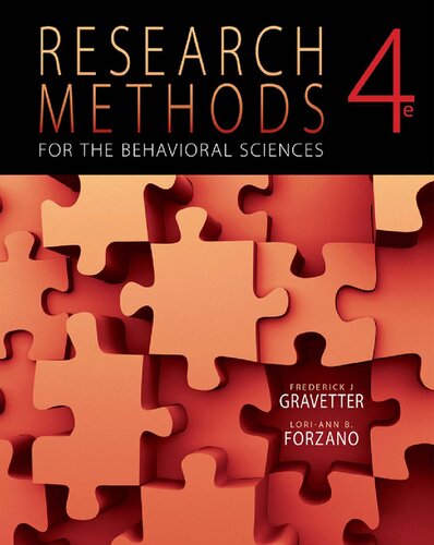 Research Methods For The Behavioral Sciences 2nd Edition Frederick J Gravetter