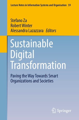Sustainable Digital Transformation Paving The Way Towards Smart Organizations And Societies Stefano Za