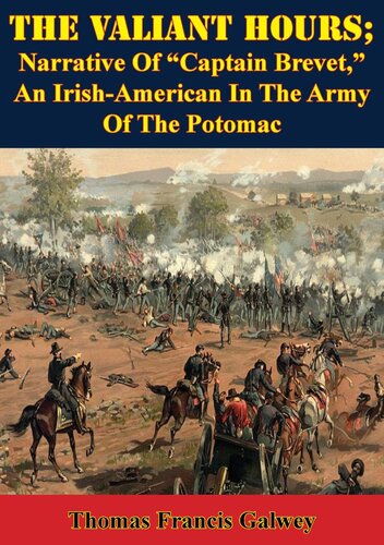 The Valiant Hours Narrative Of Captain Brevet An Irishamerican In The Army Of The Potomac Thomas Francis Galwey