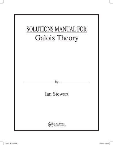 Instructors Solutions Manual For Galois Theory 4th Edition Ian Stewart