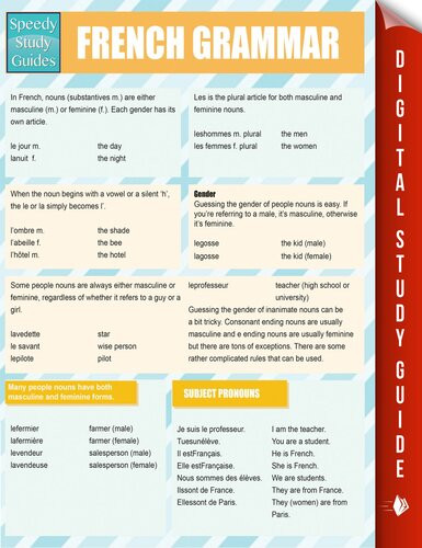 French Grammar Speedy Publishing