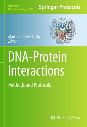 Dnaprotein Interactions Methods And Protocols Marcos Simoescosta