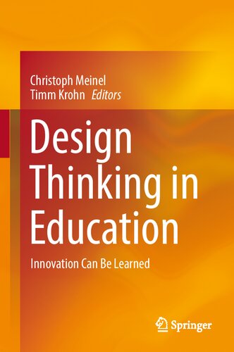 Design Thinking In Education Innovation Can Be Learned Christoph Meinel