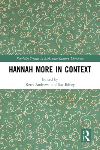 Hannah More In Context Sue Edney Kerri Andrews