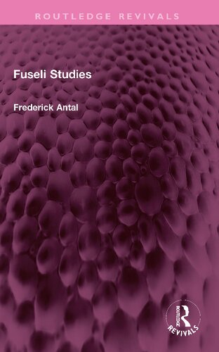Fuseli Studies Frederick Antal