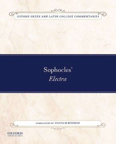 Sophocles Electra Hanna M Roisman