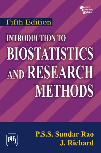 Introduction To Biostatistics And Research Methods 5th Edition P S S Sundar Rao