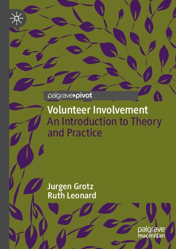 Volunteer Involvement An Introduction To Theory And Practice Jurgen Grotz