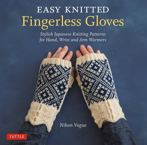 Easy Knitted Fingerless Gloves Nihon Vogue