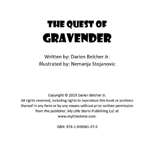 The Quest Of Gravender Darien Belcher Jr