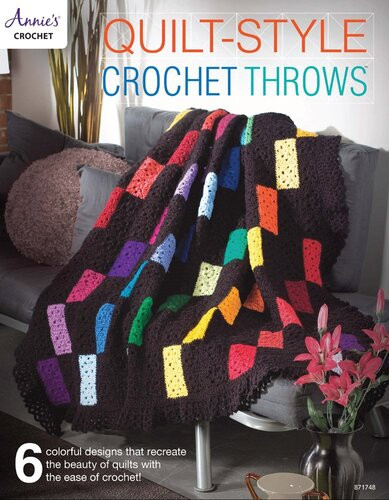 Annies Crochet Quiltstyle Crochet Throws Afghans Blankets Annies