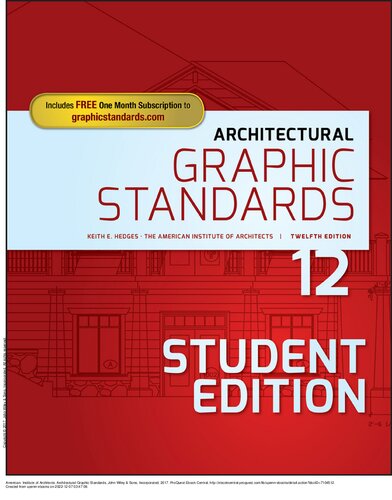 Architectural Graphic Standards Student Edition 12th Edition Keith Hedges
