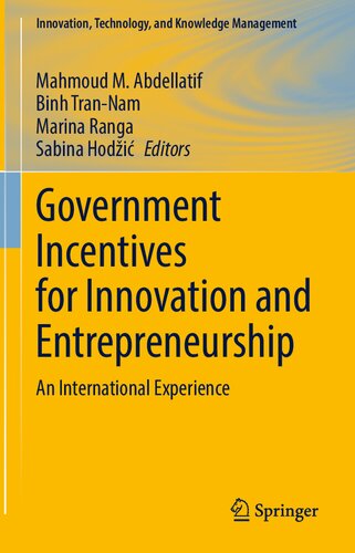 Government Incentives For Innovation And Entrepreneurship An International Experience Mahmoud M Abdellatif