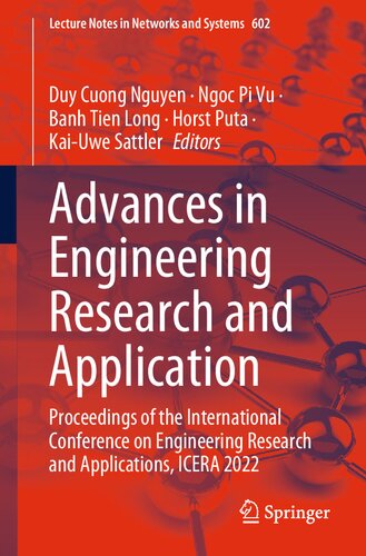Advances In Engineering Research And Application Proceedings Of The International Conference On Engineering Research And Applications Icera 2022 Duy Cuong Nguyen