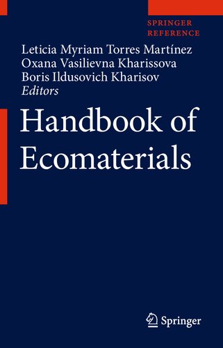 Handbook Of Ecomaterials Leticia Myriam Torres Martnez Oxana Vasilievna Kharissova