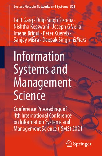 Information Systems And Management Science Conference Proceedings Of 4th International Conference On Information Systems And Management Science Isms 2021 Lalit Garg