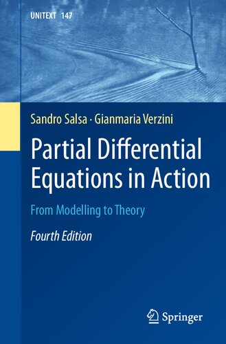Partial Differential Equations In Action From Modelling To Theory 4th Sandro Salsa