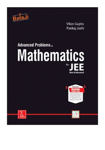 Advanced Problems In Mathematics For Jee Main Advanced Black Book Maths Vikas Gupta And Pankaj Joshi Author