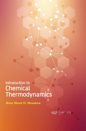 Introduction To Chemical Thermodynamics Rose Marie O Mendoza
