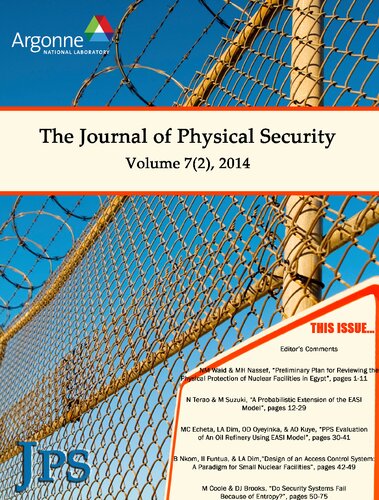 The Journal Of Physical Security Volume 7 Issue 2 Jps 72 2nd Edition Right Brain Sekurity