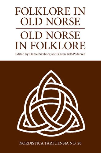 Folklore In Old Norse Old Norse In Folklore Daniel Svborg
