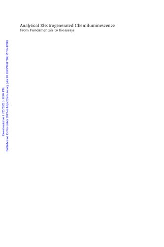 Analytical Electrogenerated Chemiluminescence From Fundamentals To Bioassays Neso Sojic