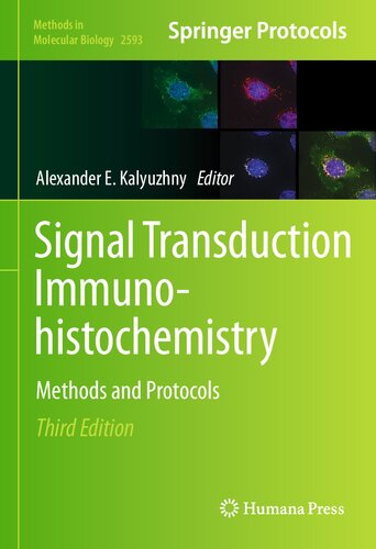 Signal Transduction Immunohistochemistry Methods And Protocols 3rd Edition Alexander E Kalyuzhny