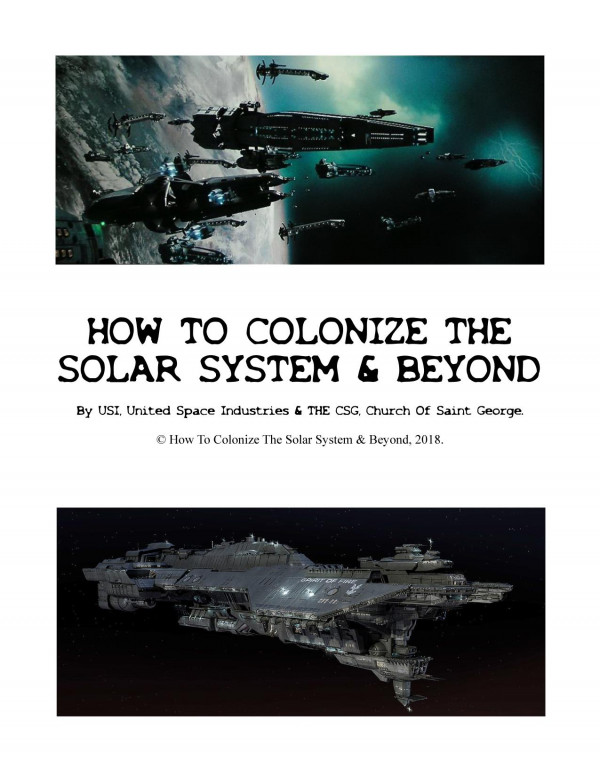 How To Colonize The Solar System Beyond Usi United Space Industries