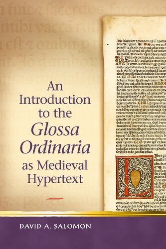 An Introduction To The Glossa Ordinaria As Medieval Hypertext David A Salomon