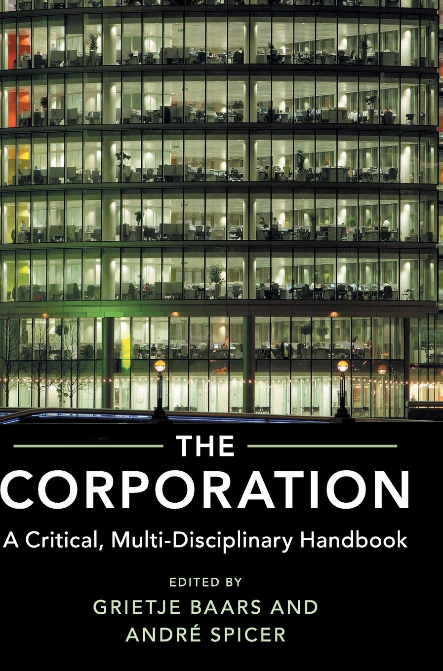 The Corporation A Critical Multidisciplinary Handbook Grietje Baars