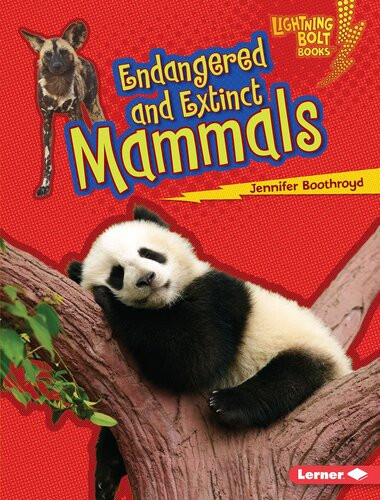 Endangered And Extinct Mammals Readalong Ebook Jennifer Boothroyd