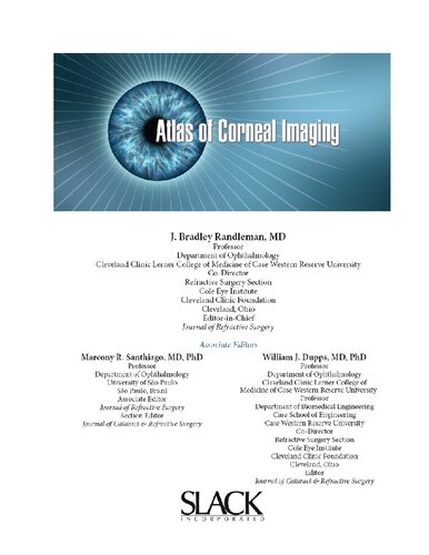 Atlas Of Corneal Imaging 3rd Edition J Bradley Randleman