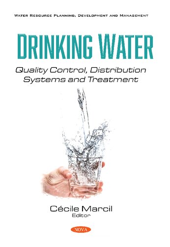 Drinking Water Quality Control Distribution Systems And Treatment Ccile Marcil