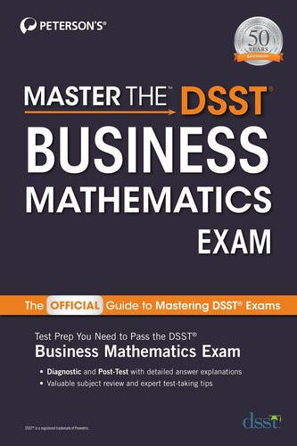 Master The Dsst Business Mathematics Exam Petersons