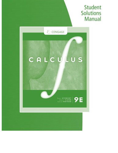 Student Solutions Manual Chapters 1016 For Stewartcleggwatsons Multivariable Calculus 9th Edition 9th Edition James Stewart