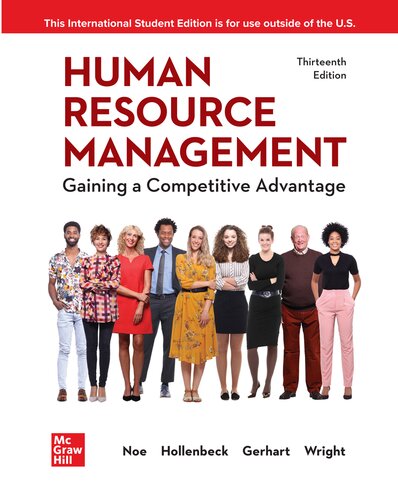 Human Resource Management Gaining A Competitive Advantage 13th Edition Raymond Noe
