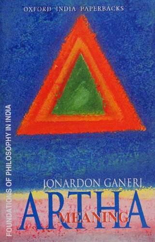 Artha Meaning Jonardon Ganeri