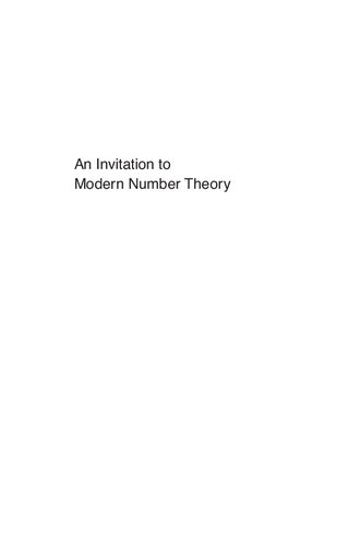 An Invitation To Modern Number Theory Steven J Miller Ramin Takloobighash