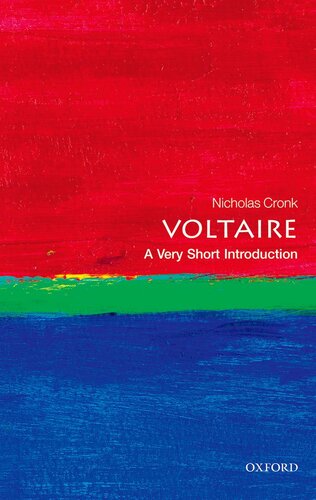 Voltaire A Very Short Introduction Nicholas Cronk
