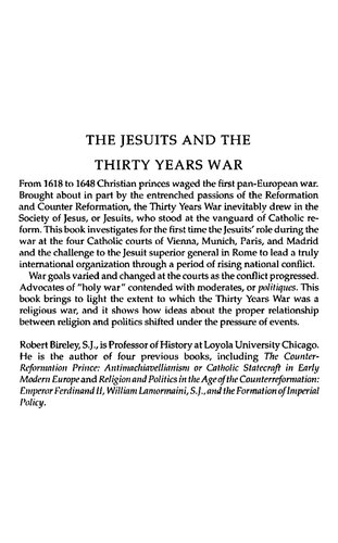 The Jesuits And The Thirty Years War Robert Bireley