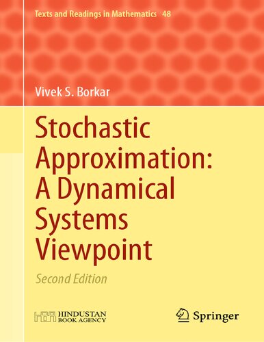 Stochastic Approximation A Dynamical Systems Viewpoint 2nd Edition Vivek S Borkar