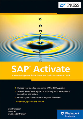 Sap Activate Project Management For Sap S4hana And Sap S4hana Cloud 2nd Edition Sven Denecken
