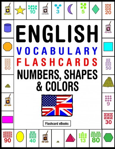 English Vocabulary Flashcards Numbers Shapes Colors Flashcard Ebooks