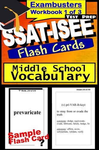 Ssatisee Test Middle School Vocabularyexambusters Flashcardsworkbook 1 Of 3 Ssat Exambusters
