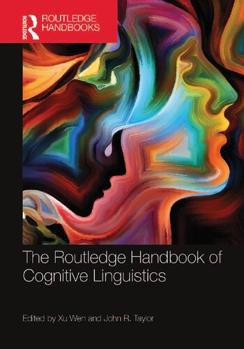 The Routledge Handbook Of Cognitive Linguistics 1st Edition John R Taylor
