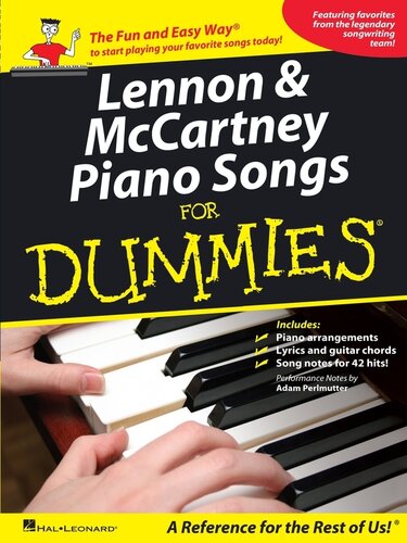 Lennon Mccartney Piano Songs For Dummies Music Instruction The Beatles