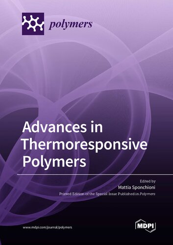 Advances In Thermoresponsive Polymers Sponchioni M Ed