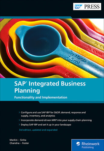 Sap Integrated Business Planning Functionality And Implementation 3rd Edition Sandy Markin